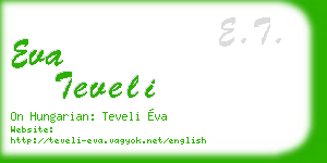 eva teveli business card
